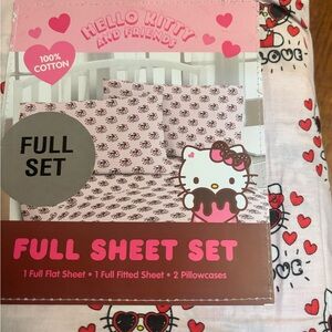 Love Hello Kitty Heart Pattern Sheet Set